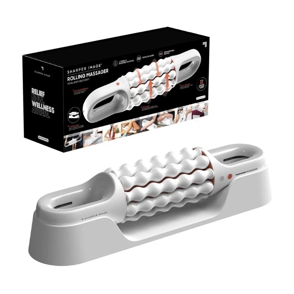 Sharper Image Rolling Massager White Model Authentic